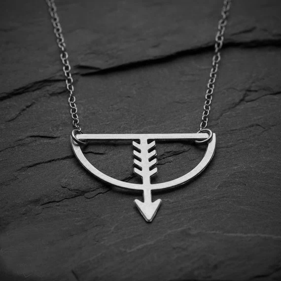 2018 Trendy Sagittarius Charm Bow Necklace Women Stainless Steel Jewelry Accept Drop Shipping YP6430 | Украшения и аксессуары
