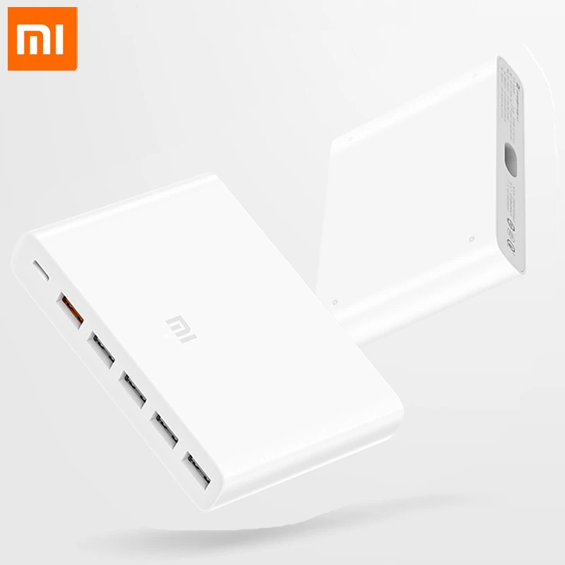 

100%Original Xiaomi USB-C60W Charger Output Type-C 6 USB Ports QC 3.0 Quick Charge 18W x2 +24W For Smart Phone Tablet smart home