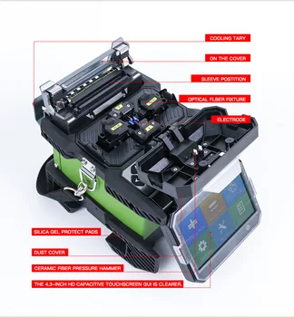 

FTTX Optical Fiber Komshine FX37 Fusion Splicer Welder Machine Core Alignment Multi Languages with Fiber Cleaver