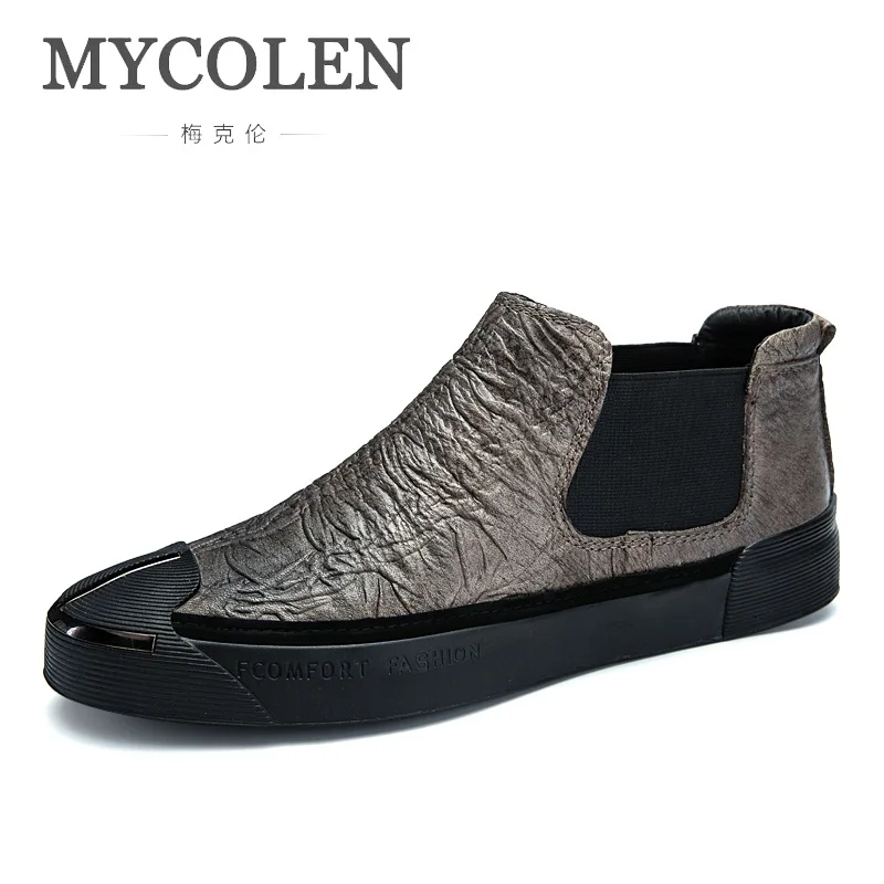 

MYCOLEN New Style Men Boots Men Shoes Luxury Designers Autumn High Quality Casual Men Ankle Boots Comfortable Chelsea Boots