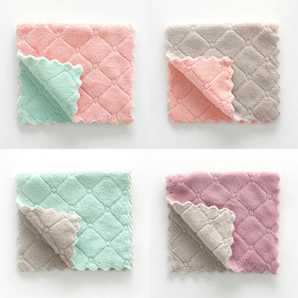 

Microfiber Dishcloth Square Kitchen Washing Cleaning Towel Dish Cloth Rags Wipe