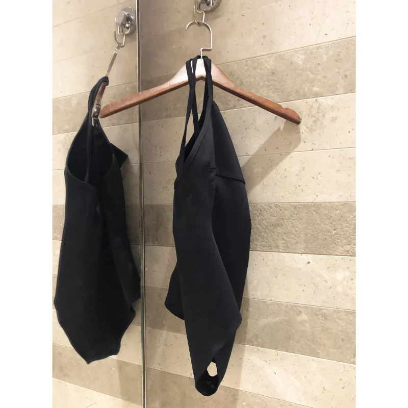 

Beach holiday 2019 Bohemia women's bikini one-piece swimsuit sexy hollow black swimsuit