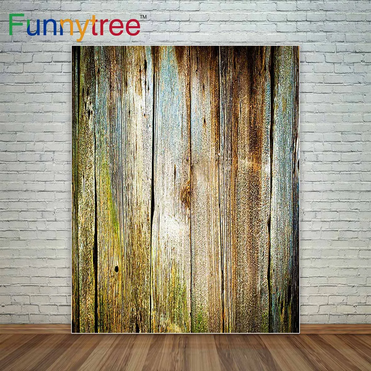Vintage wood planks rough wood grain wall photography backdrops