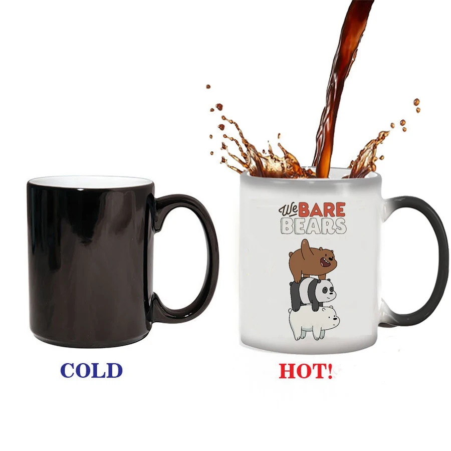 Мы вся правда о медведях кружка тепла Чувствительная чашка Цвет изменение кружки для кофе лучший подарок кружка для ваших друзей - Цвет: bear 02