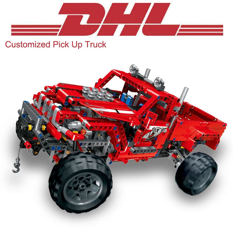 

2017 New 1063Pcs Technic Figures Customized Pick Up Truck Model Building Kits Blocks Bricks Toys For Children Compatible 42029