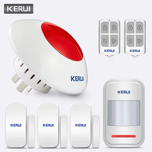 Высококачественная Беспроводная мигающая сирена, сигнальная система, сигнальный сигнал, красный светильник, Стробоскопическая сирена, набор, 433 МГц, подходит для большинства систем сигнализации - изображение