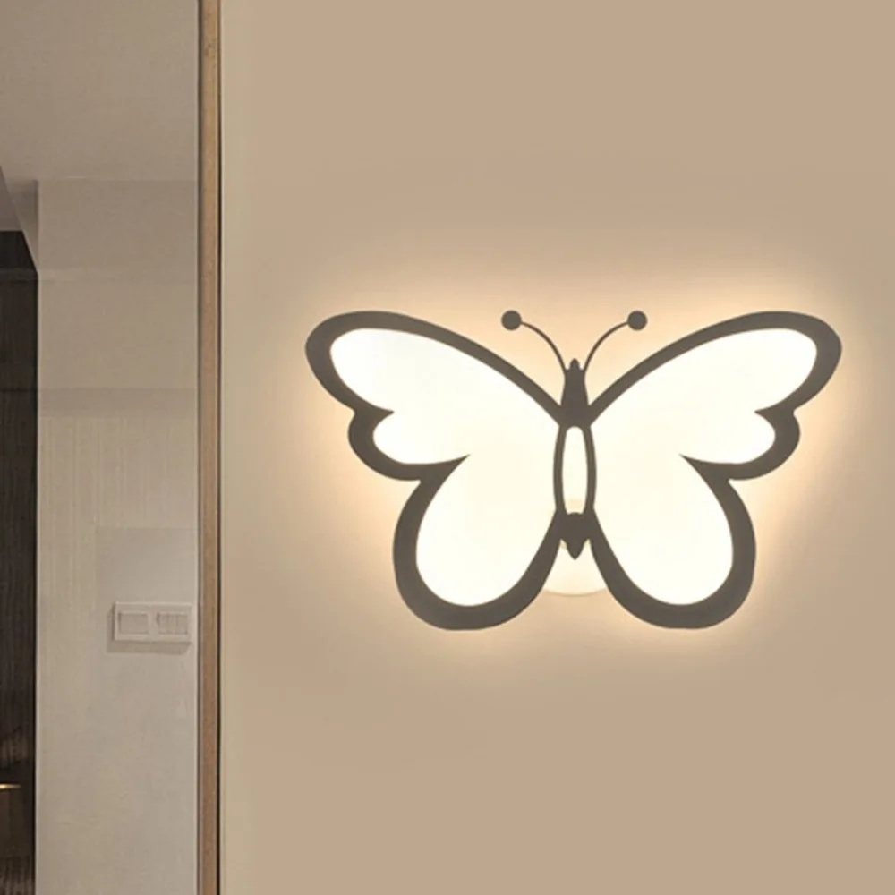 

Butterfly Shape Super Bright Bedside Bedroom Wall Light Corridor Aisle Lamp Home Decoration