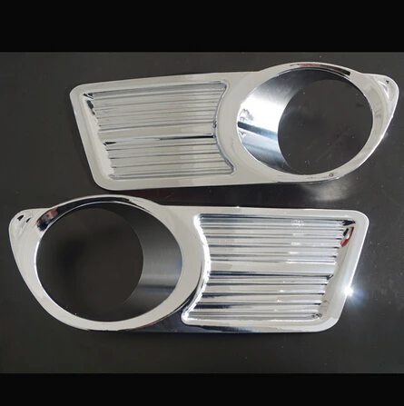 

Free shipping Front Rear Fog Light Lamp Cover Trim ABS Chrome car accessories Fit Russian For Nissan Almera G15 2012 2014 2015