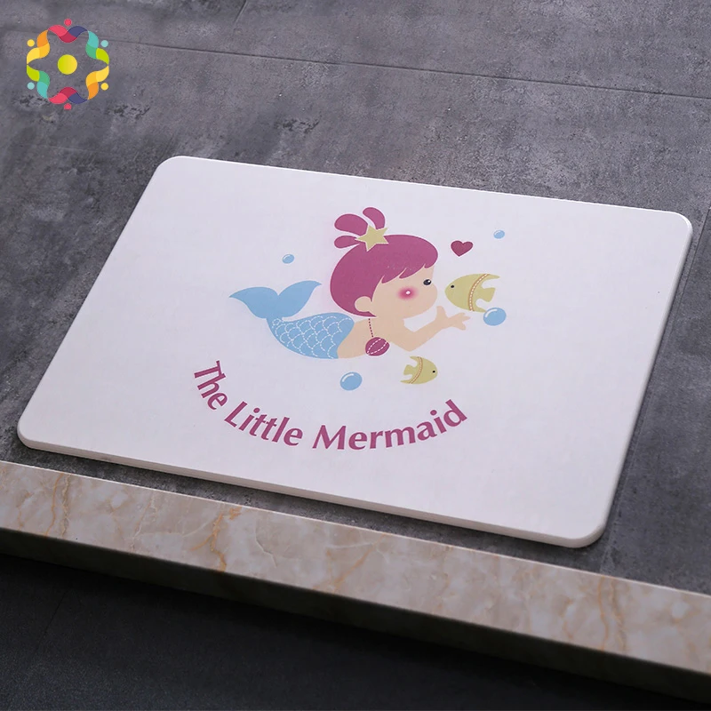 ZJFC Natural Diatomaceous Printed Bathroom Rug Quick Drying Non-slip Bath Mats Floor Carpet Ped Pad Seat Mattress For Decor ZJFC Natural Diatomaceous Printed Bathroom Rug Quick Drying Non-slip Bath Mats Floor Carpet Ped Pad Seat Mattress For Decor