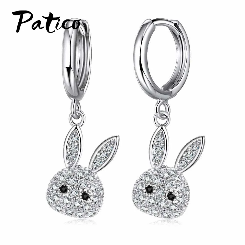 Серьги-кольца из серебра 925 пробы с фианитами | Украшения и аксессуары
