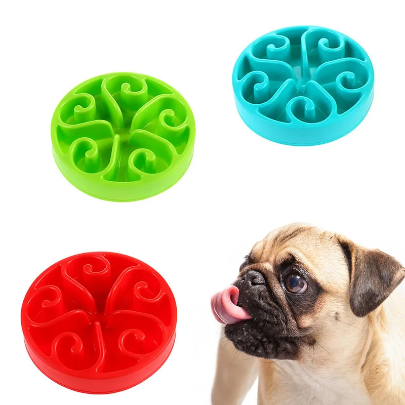 New Anti Choke Pet Dog Cat Feeding Food Bowl Puppy Slow Down