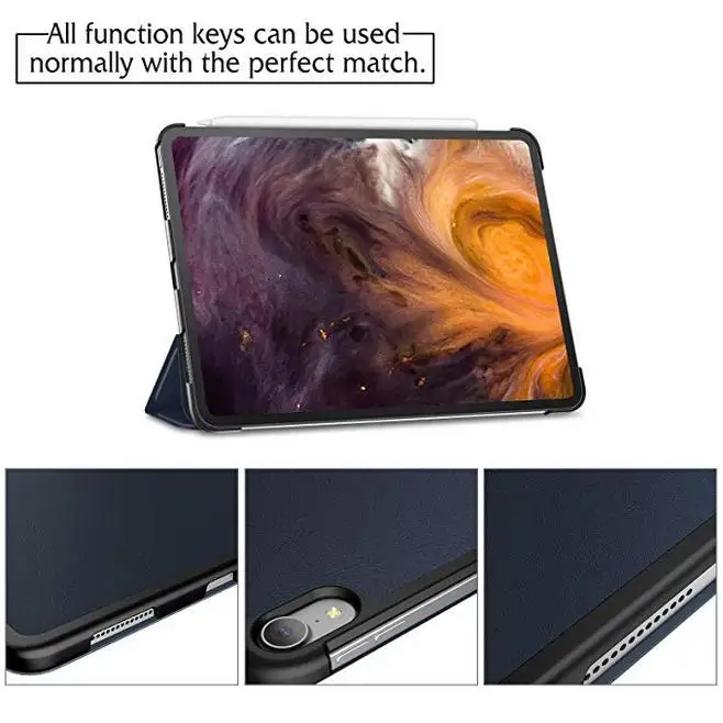 Для ipad pro 11 2018 12 9 чехол релиз ультра тонкий ударопрочный из искусственной кожи с