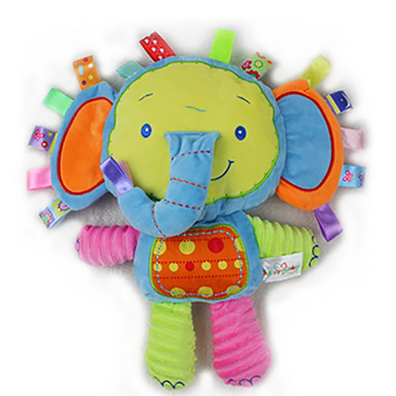 

8 Styles Baby Toys Rattles Pacify Doll Plush Baby Rattles Toys Animal Hand Bells Newbron Animal elephant/monkey/lion/rabbit