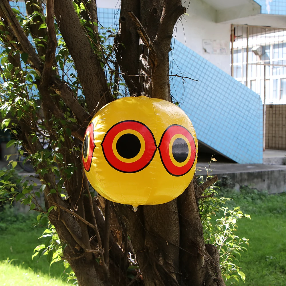 

ABEDOE Bird Repellent Scare Eye Balloons Stops Pest Bird Problems Fast Reliable Visual Deterrent Yellow Color