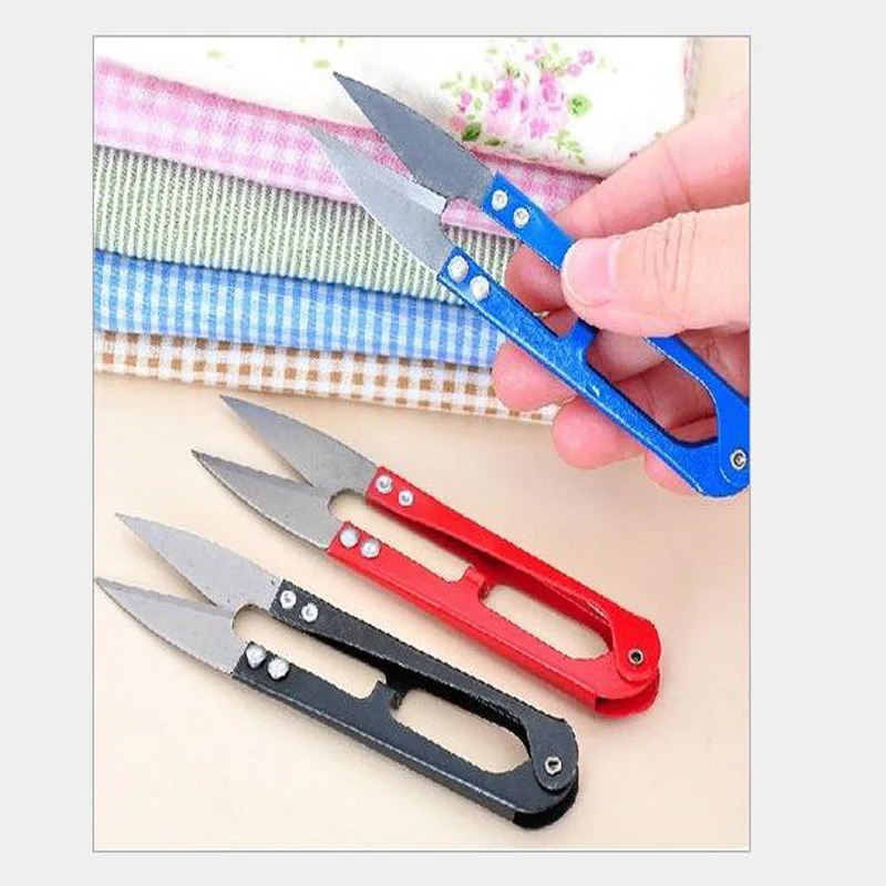Color U shaped yarn shear spring yarn scissors stitch U shaped scissors