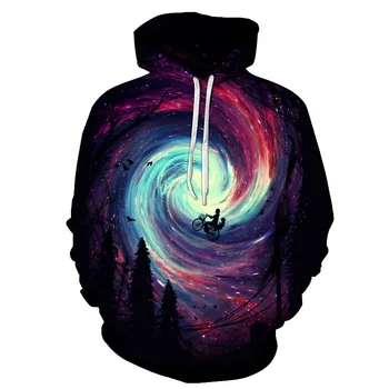 

New Fashion Galaxy Space Printed 3D Hoodies Men Women Sweatshirts Anime Hip Hop Pullover Hooded Autumn Tracksuits Jackets