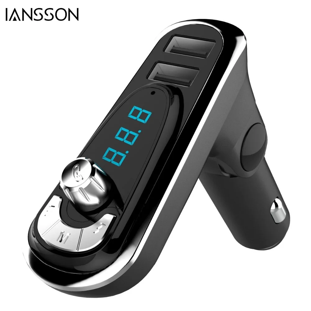

New 4-in-1 Hands Free Wireless Bluetooth FM Transmitter G7 + AUX Modulator Car Kit MP3 Player SD USB LCD Car Player