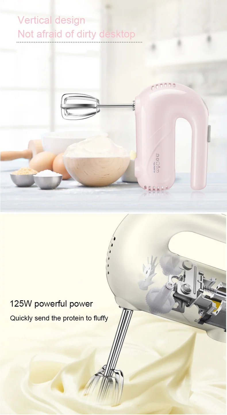 JIQI Электрический двойной венчик для взбивания яиц Миксер для муки и теста ручной автоматический блендер для взбивания крема мешалка инструмент для выпечки ЕС и США