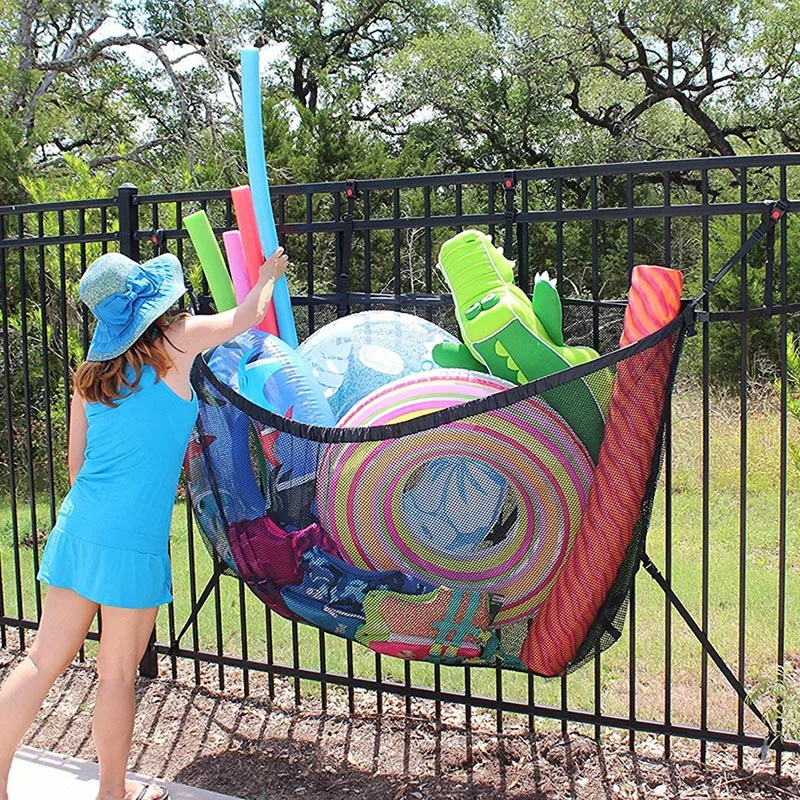 

Hanging Pool Storage Bag Large Capacity Adjustable Versatile Mesh Storage Bag FH99