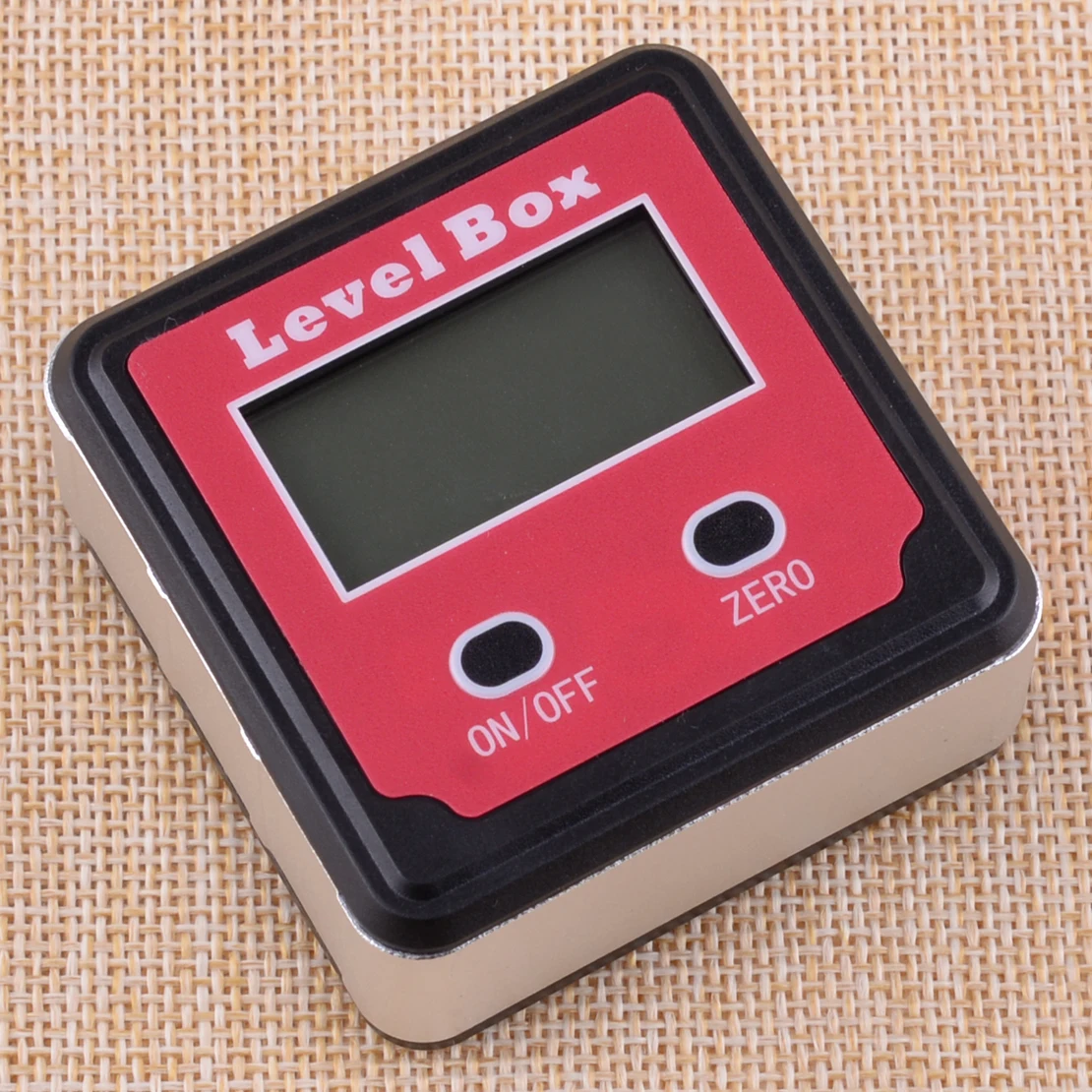  beler Red Magnetic LCD Digital Inclinometer Spirit Level Protractor Angle Finder Gauge Meter Bevel 