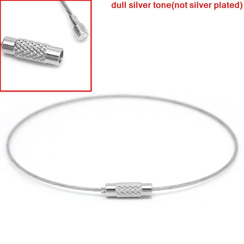 

DoreenBeads Steel Wire Silver Tone 6.5cm(2 4/8") Dia, 2 Pieces 2017 new