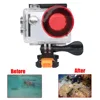 EKEN H9 Red Diving Filter for h9 h9r h8r v8s h3r w9s w9 Camera Waterproof Case Red Filter Lens Cap For EKEN camera Accessories ► Photo 2/6