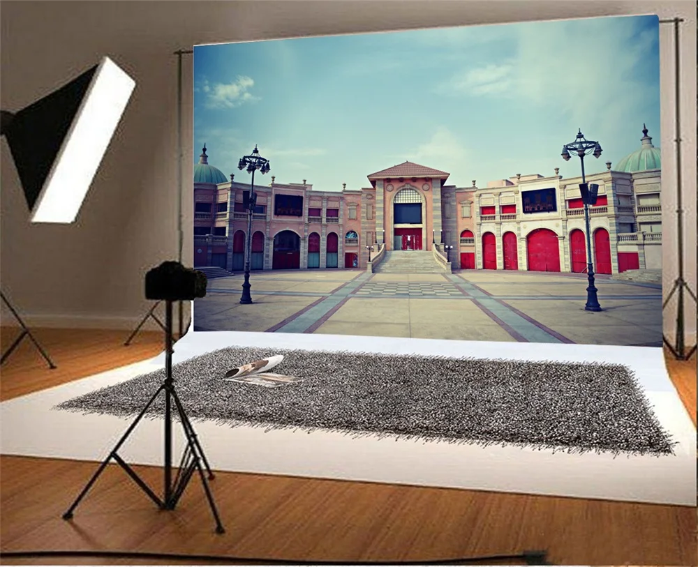 Laeacco Old Building Square Exterior Light Scenic Photographic Backgrounds Customized Photography Backdrops For Photo Studio In Background From Consumer Laeacco Old Building Square Exterior Light Scenic Photographic Backgrounds Customized Photography Backdrops For Photo Studio In Background From Consumer