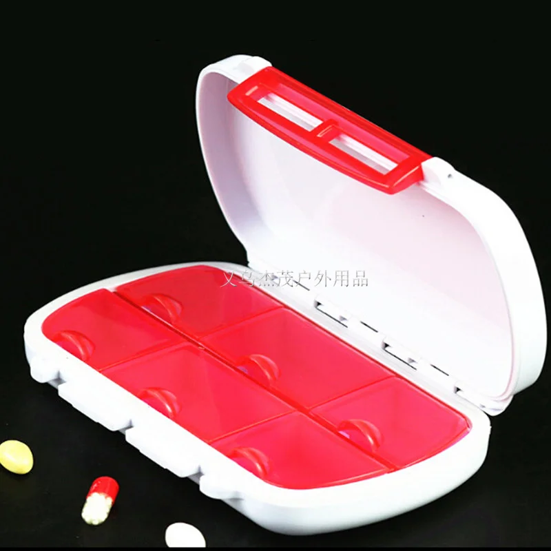 

2017 Large capacity Emergency box portable first aid kit Travel 6 lattice small Medical Kit Home Mini drugs Storage bag