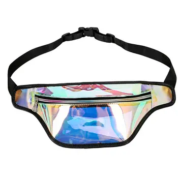 

Personality new women's waist bag laser flash fanny pack fashion heuptas travel chest bag belt bag