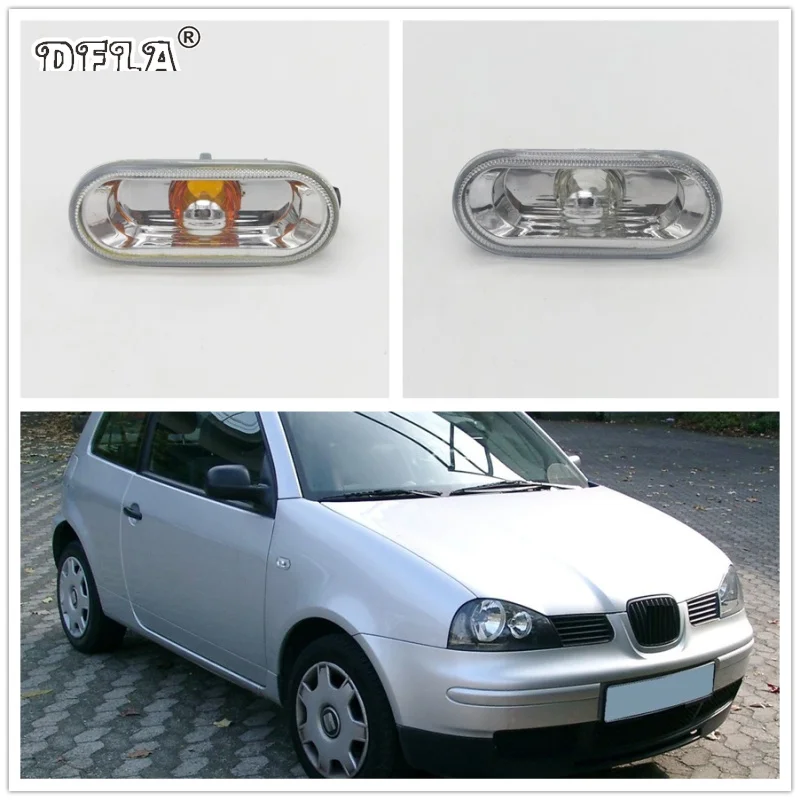 2 шт. автомобиль-Стайлинг для Seat AROSA 1997 1998 1999 2000 2001 2002 2003 2004 сторона Fender маркер Включите сигнал свет лампы повторителя