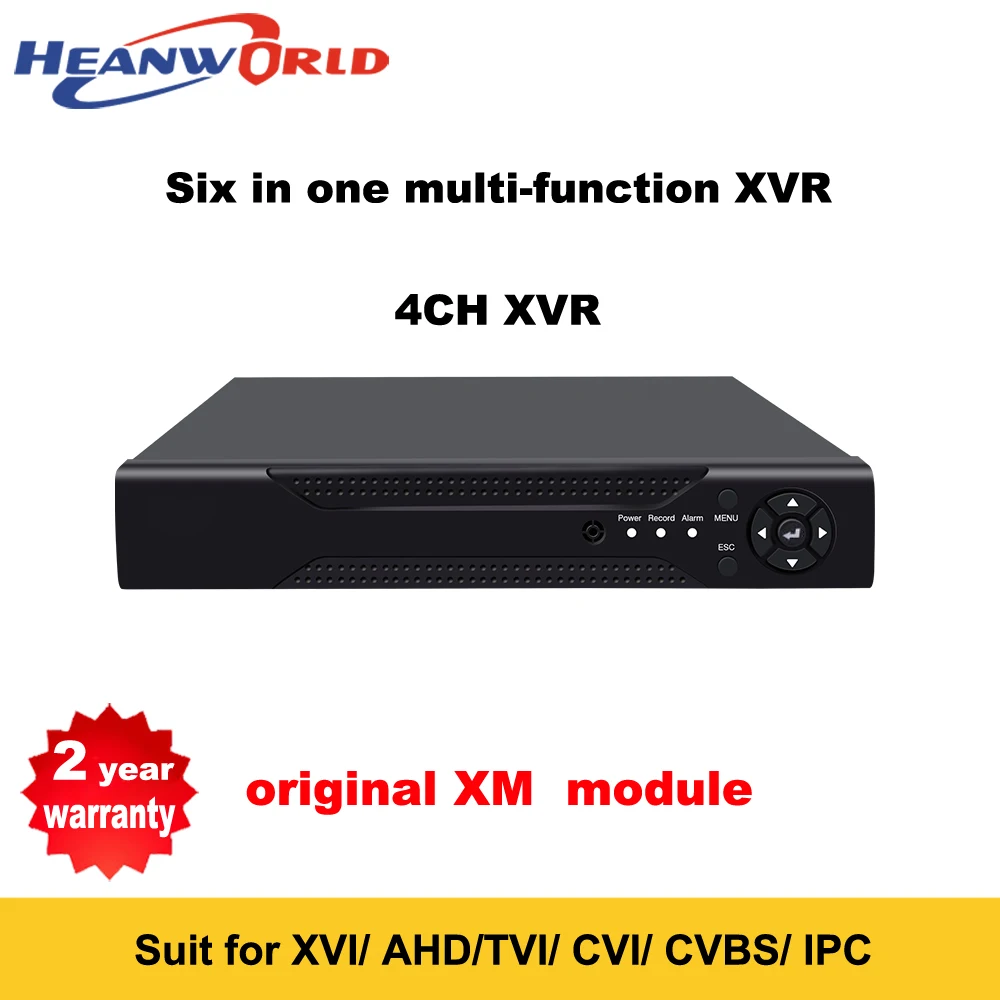 Heanworld 1080 P Full HD 4CH комплект системы видеонаблюдения камера внутреннего слежения видео безопасности купольная Сеть IP камера комплект для видеонаблюдения DVR
