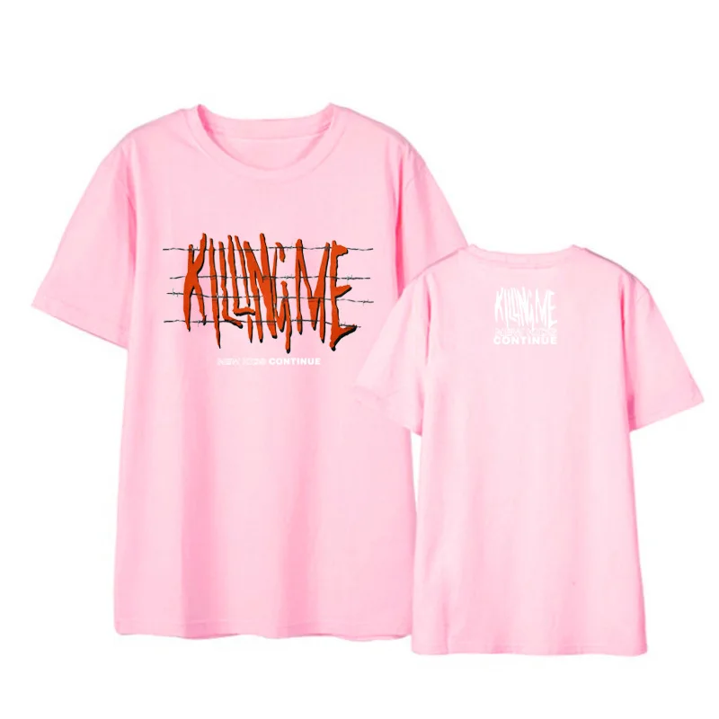 Kpop iKON/футболки в стиле хип-хоп, Повседневная Свободная одежда, футболка, топы с короткими рукавами, футболка, DX868