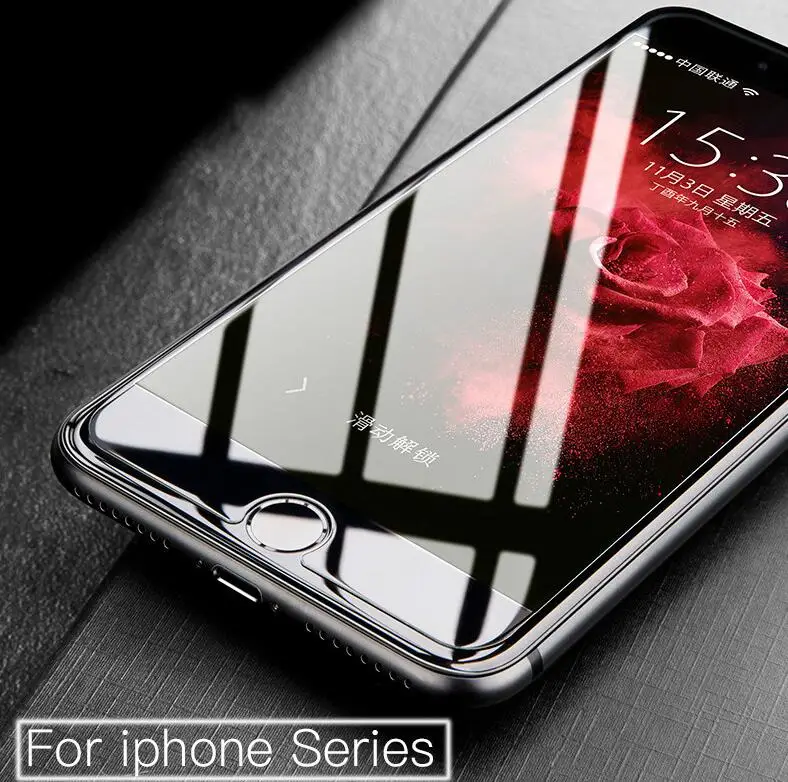 Kopen 9 H Gehard Glas Voor iphone 6 s Screen protector Voor iphone 7 8 plus glas film voor iphone 5 SE 5 s X Beschermende bril cover