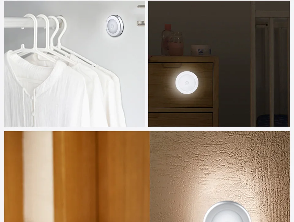 PIR датчик движения Mutfak светодиодный светильник под шкаф s кухня спальня беспроводное магнитное освещение для шкафа сенсор лестничный светильник мобильный