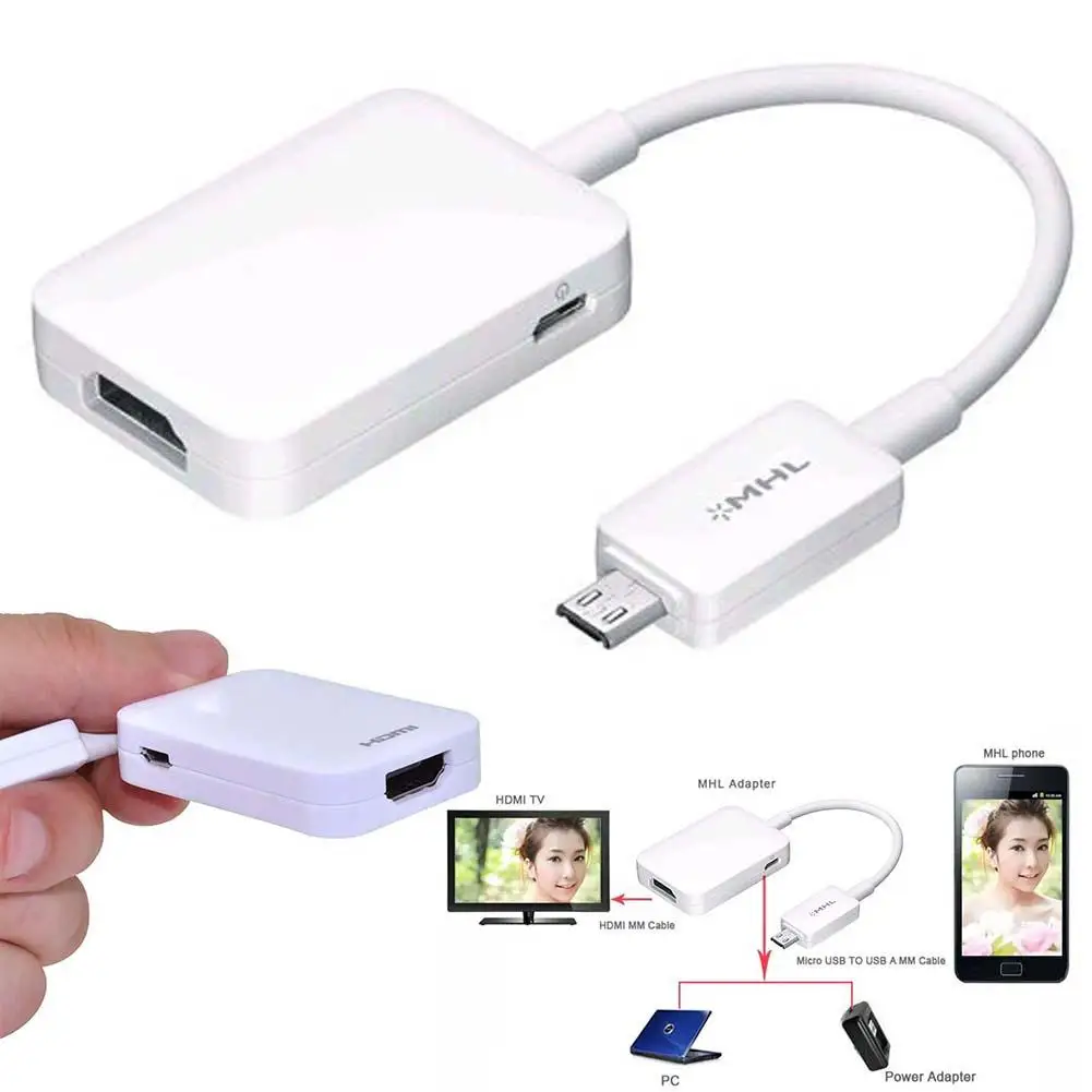 1080P HD Micro USB to HDMI Converter MHL to HDMI for Android Smart