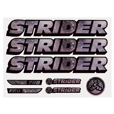 STRIDER-KIDS 12 дюймов беспедальный велосипед наклейки - Цвет: ordinary R