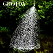 GHOTDA медная пружина рыболовная сеть для мелководья ночные светящиеся бусины твердое кольцо рыболовный разъем пресноводный рыболовный инструмент