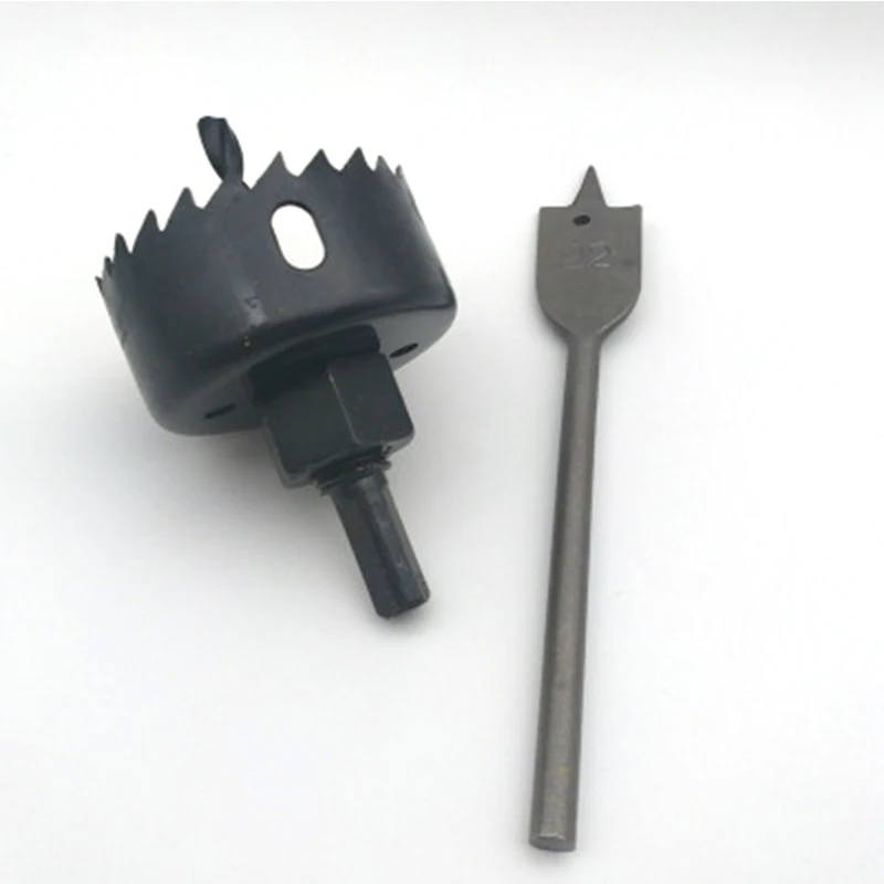 3pcs Door Lock Installation Hole Saw Kit Carbon Steel Wood Bit Metal