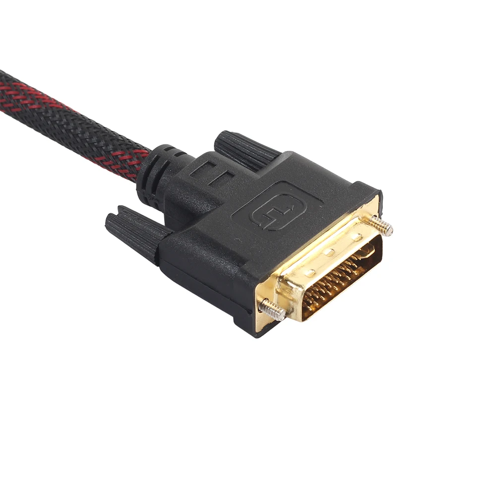 1,5 м DVI мужской VGA Мужской DVI-I кабель 24+ 5 VGA кабель с поворотом Соединительный кабель для DVI-I VGA видео для HDTV DVD ноутбука