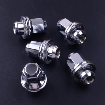 

CITALL 5Pcs/set M12 x 1.5 Standard Car Wheel Lug Nuts C2C35294010 Fit for Jaguar S-Type X-Type XJ8 XJR XF