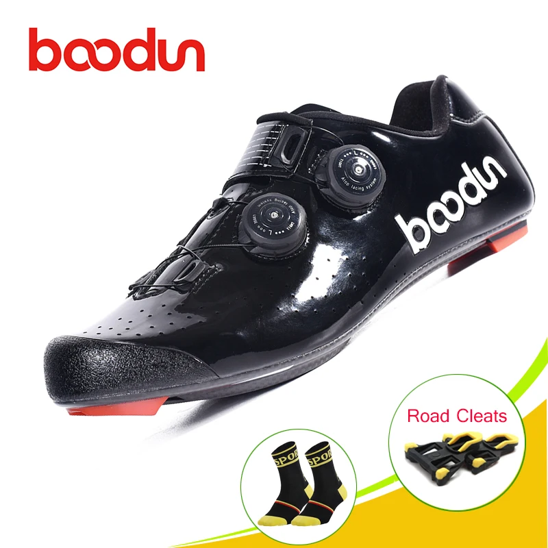 

Boodun Road cycling shoes sapatilha ciclismo carbon road bike shoes men racing ultralight Pro athletic Riding bicycle sneakers