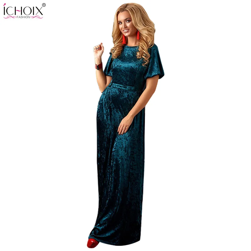 

2019 Autumn Velvet Long Maxi Dress Women Winter Floor Length Bodycon Dresses Vintage Femme Elegant Evening Party Dress Vestidos