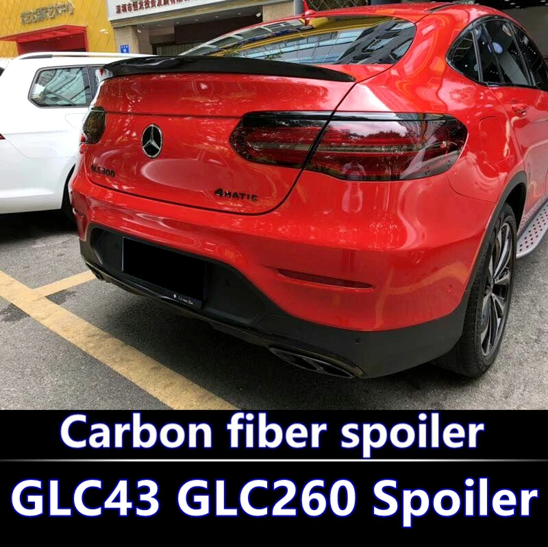 Для Mercedes GLC Class Coupe GLC300 GLC250 2016 2018 спойлер для Benz GLC43 GLC260 из углеродного волокна