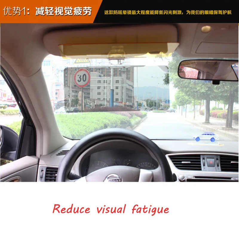 Dual-purpose sun visor _ car day and night with anti-glare shade _ driver goggles _ car sun visor13