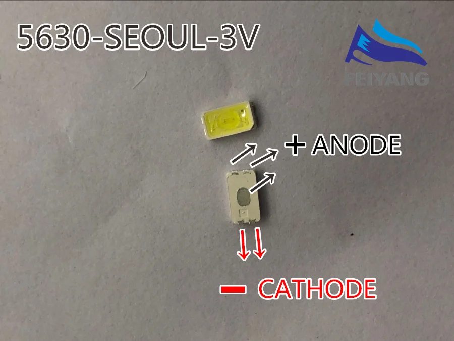 1000 шт. для Сеульского 5630 SMD LED подсветка 5730 0 5 Вт 3В PLCC 4 холодный белый ЖК Подсветка