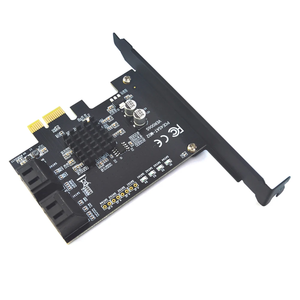 Прочный Компоненты PCI Express SATA3.0 добавить на преобразователь PC 4 Порты и разъёмы компьютер стояк 6G адаптер карт расширения SuperSpeed
