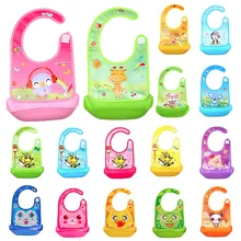 Милые детские нагрудники с рисунками героев мультфильмов, водонепроницаемые Слюнявчики для малышей, Силиконовые Слюнявчики, подходят От 1 до 3 лет, детские слюнявчики для кормления@ 5