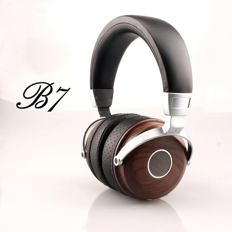 Bosshifi B7 Wooden Headband Headphones Headset DJ Metal Hifi Stereo
