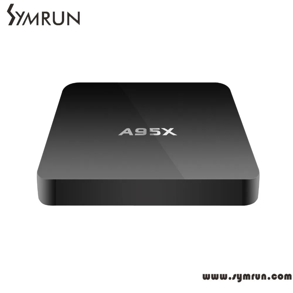 

Symrun Android TV Box Amlogic S905 Quad Core 1G/8G 802.11ac 2.4/5GHz WiFi H.265 HEVC 4K Ultra HD XBMC Smart TV Box