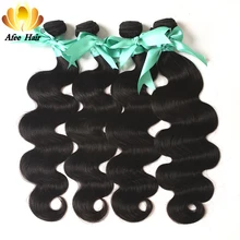 Aliafee font b Hair b font 4 Bundles Deal Brazilian Body Wave Bundles Brazilian font b